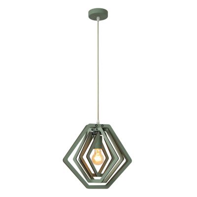 Suspension MAURO en mdf avec 1xE27 - Vert - Lucide