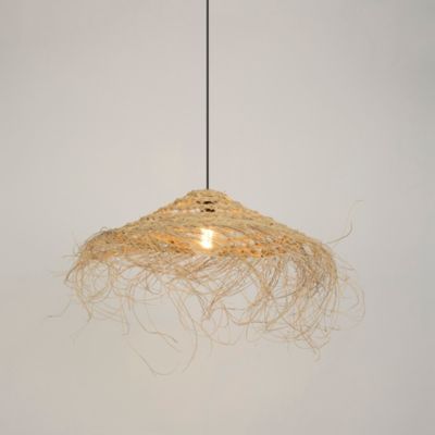 Suspension Medina E27 IP20 15W ø.50 x H. 86 cm Corep coloris naturel