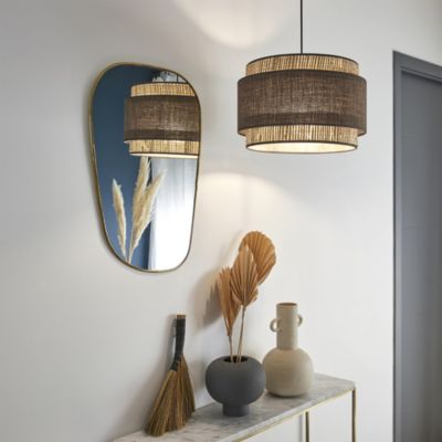 Suspension Milo 3 cylindres IP20 E27 100W H.25 x Ø 38 cm khao,bana, lin Corep