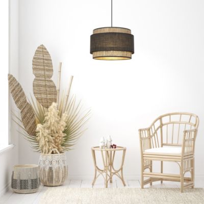 Suspension Milo 3 cylindres IP20 E27 100W H.25 x Ø 38 cm khao,bana, lin Corep