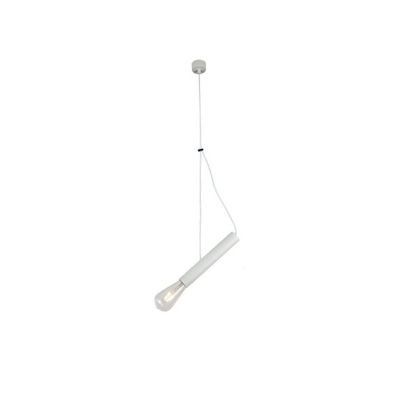 Suspension Moderne E27 Blanche H40cm