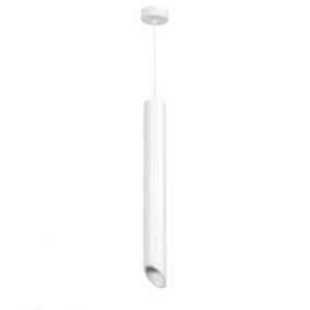 Suspension Moderne GU10 Blanche Diffuseur Blanc H50cm