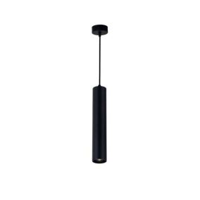 Suspension Moderne GU10 Noire H30cm