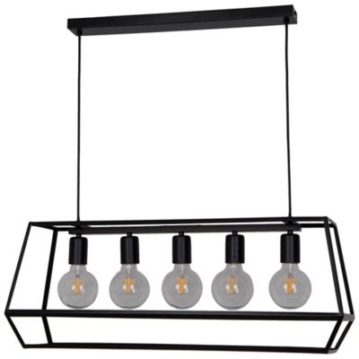 Suspension Nantan GoodHome E27 noir mat