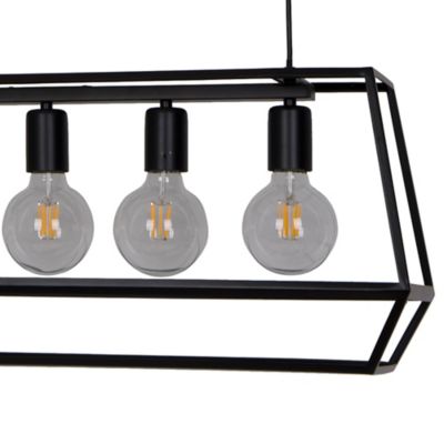 Suspension Lampe EDO TENE E27, Noir Mat, Style Industriel, Acier, Made In Poland, Neuve