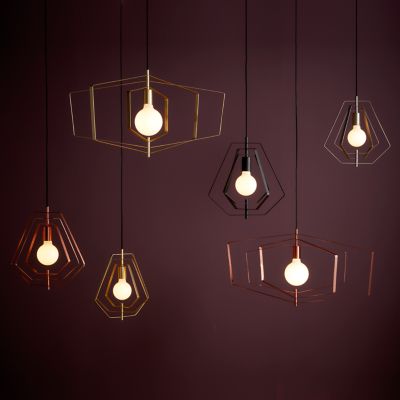 Suspension Nedoki 90cm E27 IP20 cuivre