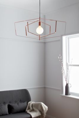 Suspension Nedoki 90cm E27 IP20 cuivre