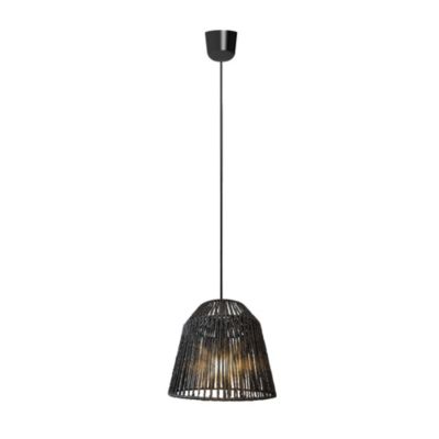 Suspension Ninetta E27 40W IP20 noir Dunalux L.120 x H.30 cm