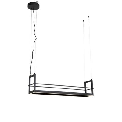 Suspension noire avec étagère avec LED à intensité variable 3 niveaux - Cage Rack