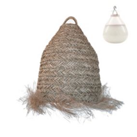 Suspension nomade ANAFI NOMAD Beige Jonc de mer H47CM