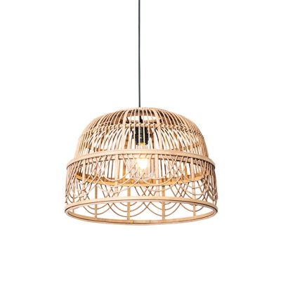 Suspension orientale en rotin 49 cm - Michelle