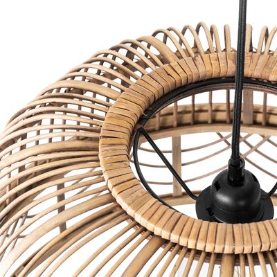 Suspension orientale en rotin 49 cm - Michelle