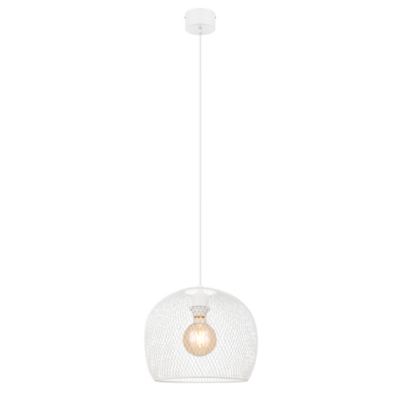 Suspension Osiglia GoodHome E27 blanc mat