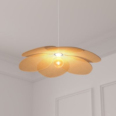 Suspension pétales Rym beige D62cm - Atmosphera Créateur d'intérieur