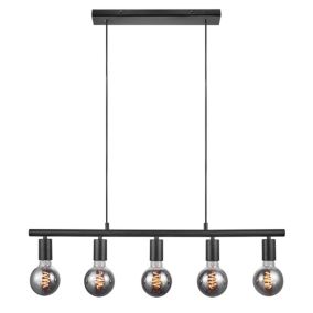 Suspension PACO, Métal, Couleur Noir, E27, H.11.5, IP20 / NORDLUX Intérieur