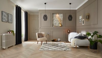 Suspension Pepaluminium GoodHome noir IP20 E27