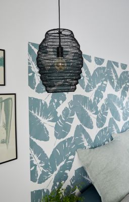 Suspension Pepaluminium GoodHome noir IP20 E27