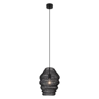 Suspension Pepaluminium GoodHome noir IP20 E27