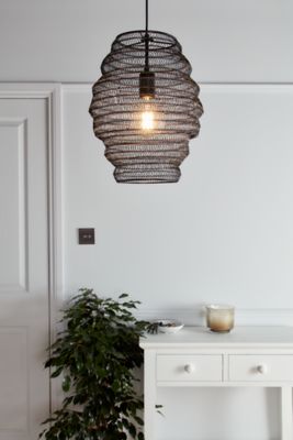 Suspension Pepaluminium GoodHome noir IP20 E27