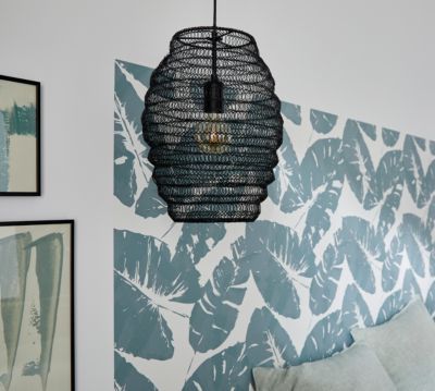 Suspension Pepaluminium GoodHome noir IP20 E27