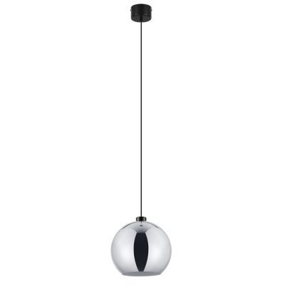 Suspension Pocyon shiny GoodHome 60W IP20 E27 argent Castorama