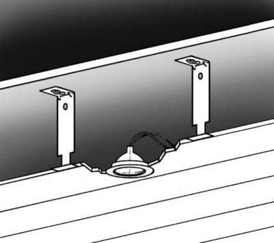 Suspension pour lambris PVC vendue par 10 Grosfillex métallique longueur 150 mm