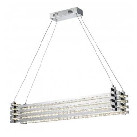 Suspension prestige LED et cristal - Alicante