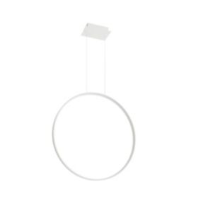 Suspension rond en métal blanc 78 x 150 cm