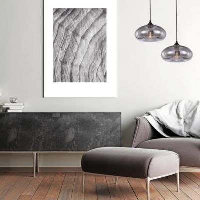 Suspension Luminaire Bronks En Verre Mercurisé Gris - Ø18 Cm H30 Cm - Ampoule E27 40W - Style Loft Rétro
