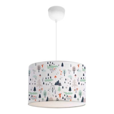 Suspension Rugby pour enfant E27 70 cm motif d'arbres lux.pro