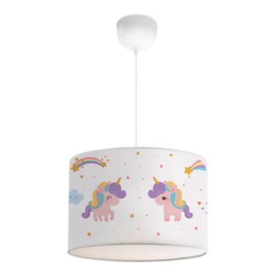 Suspension Rugby pour enfant E27 70 cm motif de licorne lux.pro