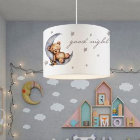 Suspension Rugby pour enfant E27 70 cm motif de nounours lux.pro