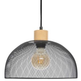 Suspension "Sam" noire - métal D30 cm - Atmosphera