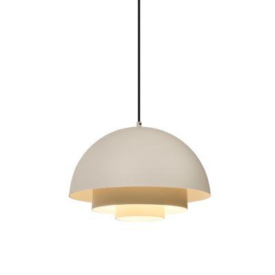 Suspension scandinave crème avec intérieur blanc - Loes