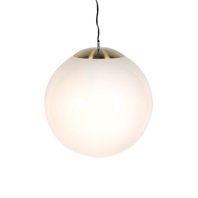 Suspension scandinave en verre opale 50 cm - Ball 50