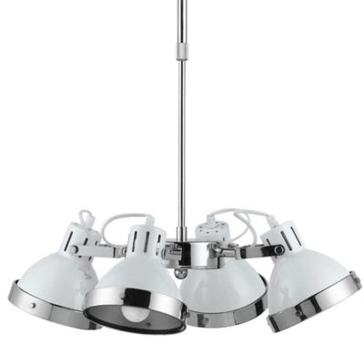 Suspension Seynave Derby blanc l.51 x H.54,5 cm