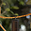 Suspension Simona solaire dimmable LED intégrée naturel 200lm 4,5W IP54 blanc chaud New Garden