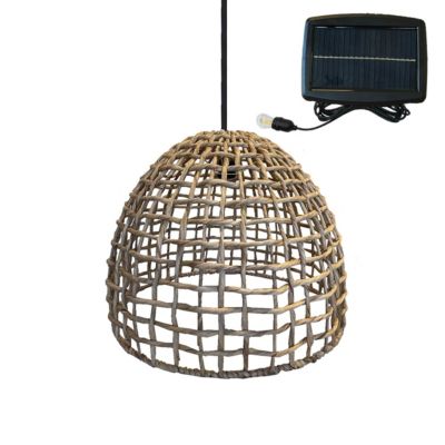 Suspension solaire bohème AMADEO SOLAR Beige Jacinthe d'eau