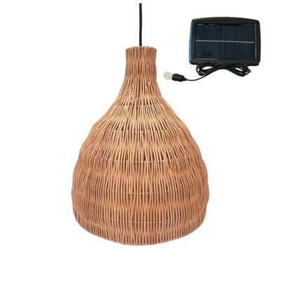 Suspension solaire bohème BELLA SOLAR Beige Herbe marine H38cm