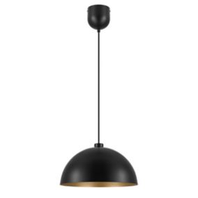 Suspension Songor GoodHome noir 38cm IP20 E27