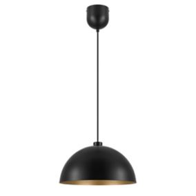 Suspension Songor GoodHome noir 38cm IP20 E27