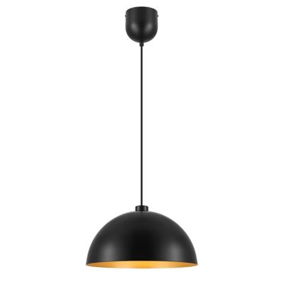 Suspension Songor GoodHome noir 38cm IP20 E27