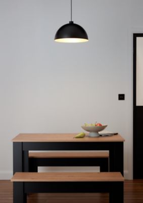 Suspension Songor GoodHome noir 38cm IP20 E27