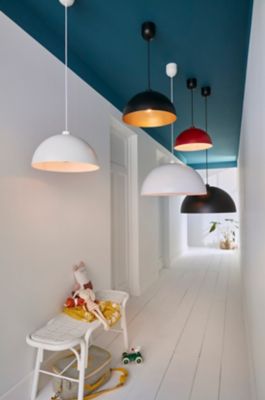 Suspension Songor GoodHome noir 38cm IP20 E27