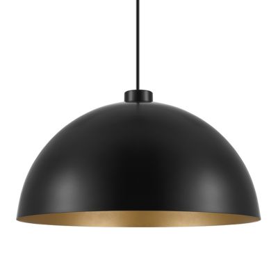 Suspension Songor GoodHome noir 38cm IP20 E27