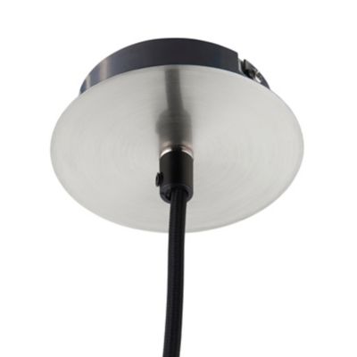 Suspension Suartone LED intégrée argent