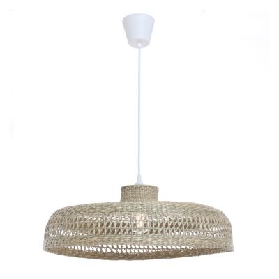 Suspension Tao E27 60W IP20 Ø50 x H.15 cm Lussiol naturel