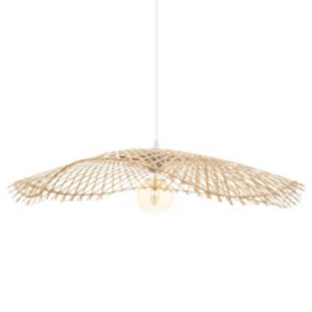 Suspension "Tess" - bambou et métal - D75 cm - Atmosphera