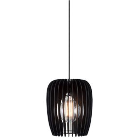 Suspension TRIBECA, Bois, Couleur Noir, E27, H., IP20 / NORDLUX Intérieur