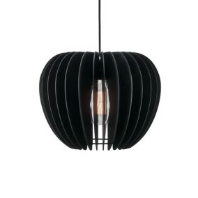 Suspension TRIBECA, Bois, Couleur Noir, E27, H., IP20 / NORDLUX Intérieur